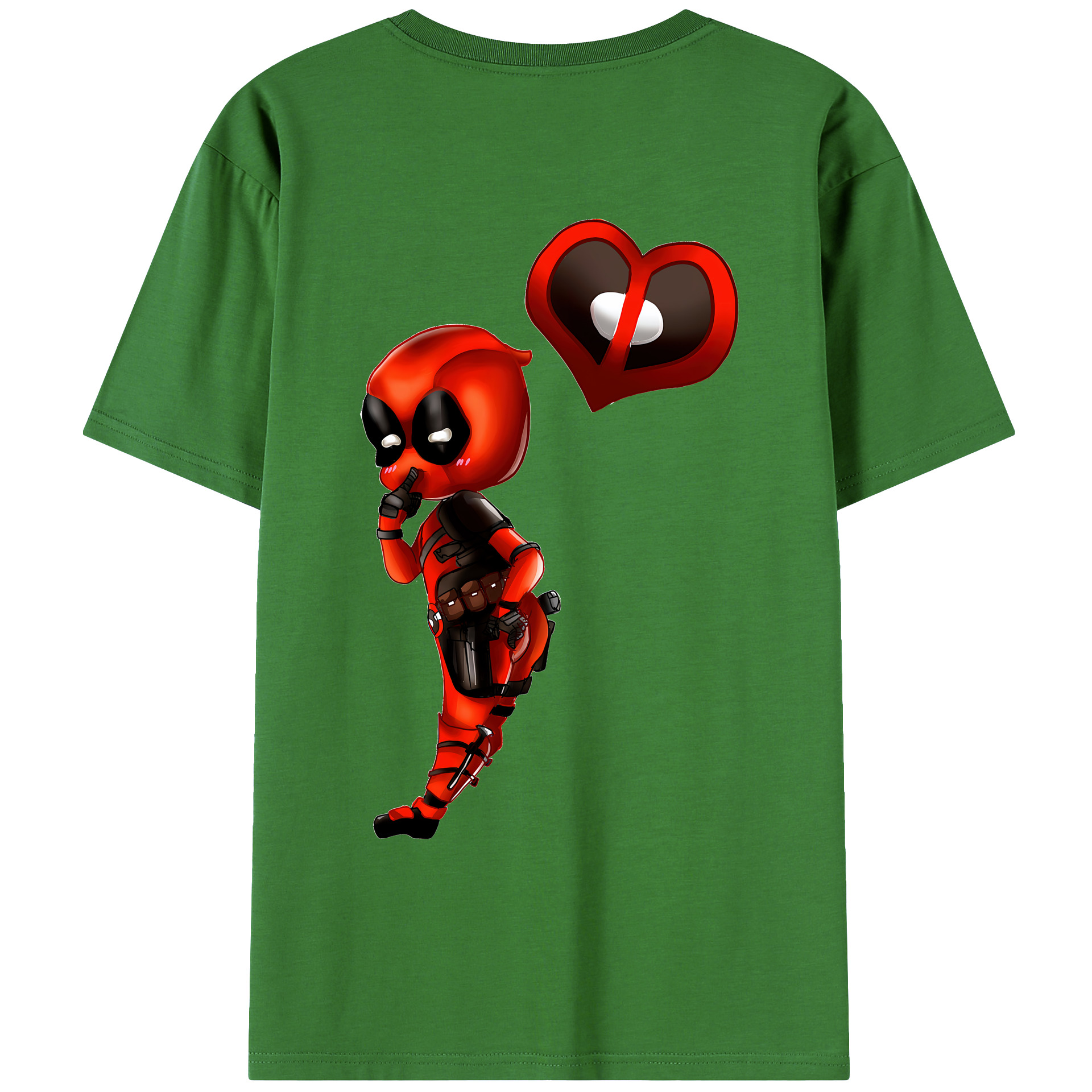 （画像用） Deadpool デッドプール レディース半袖Tシャツ(バックプリント)